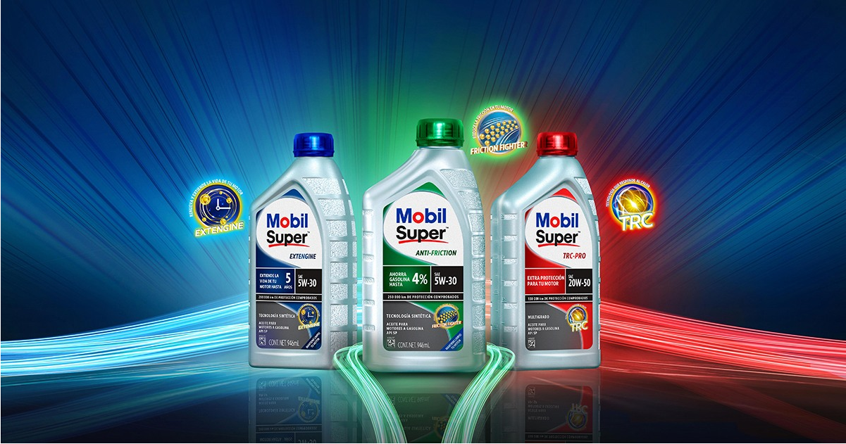 Exxon Mobil aceites y lubricantes para motos, carros